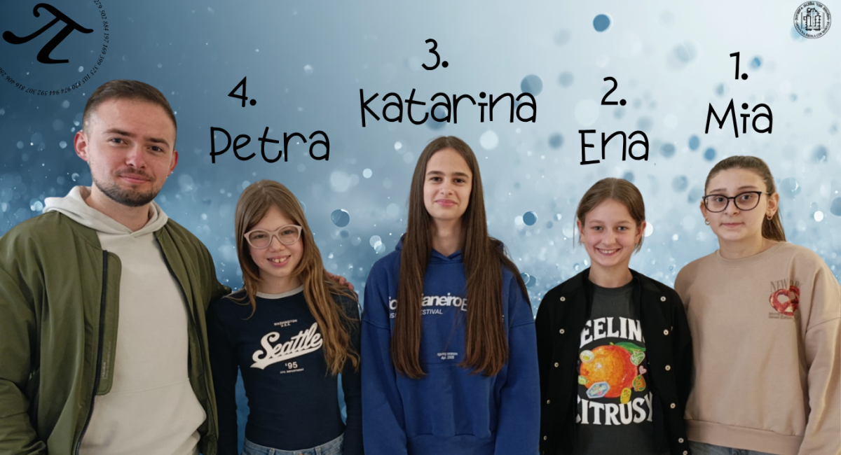 Natjecanje u recitiranju broja pi – Mia Knezović (9.b) najbolja